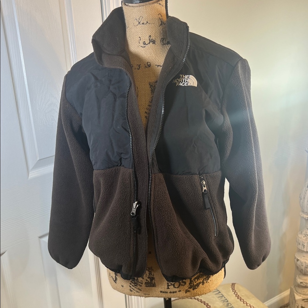 The North Face Black and Brown Fleece Boys Jacket
